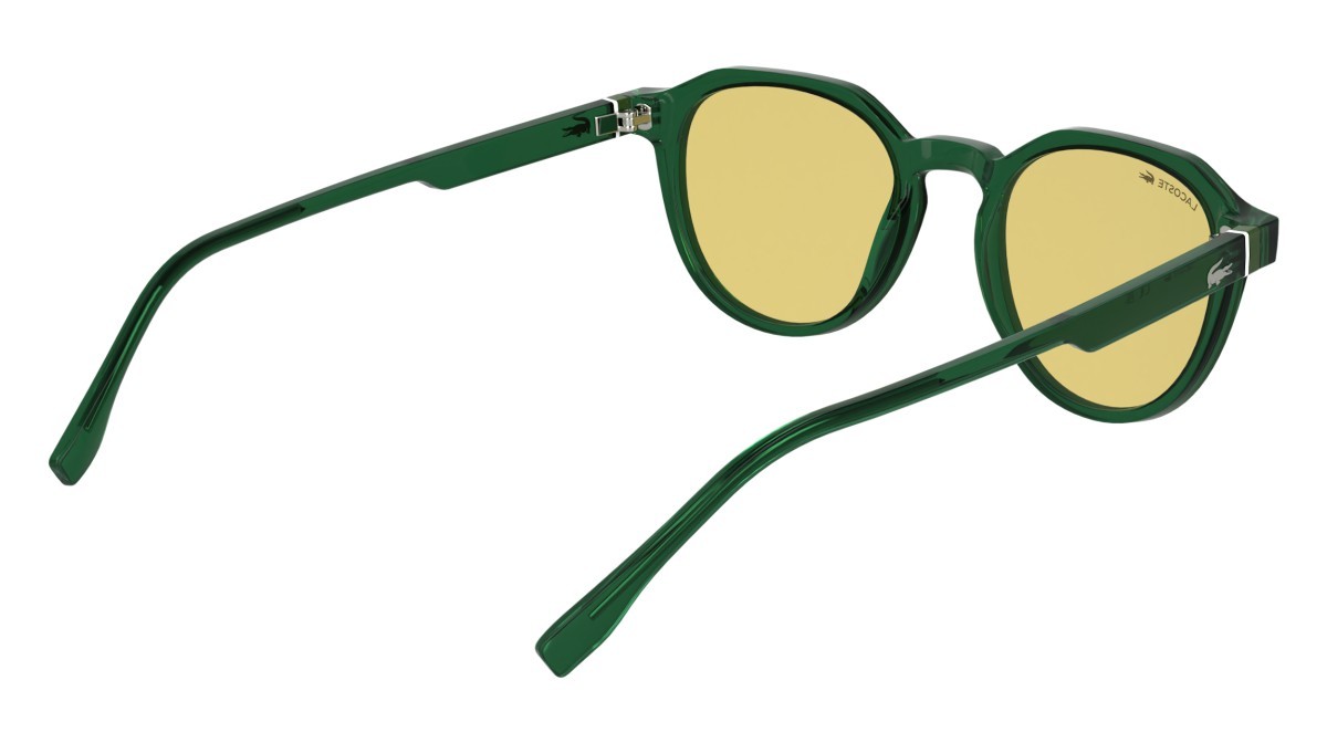 Sunglasses Lacoste L6052S N (301) color transparent green shape rectangle 