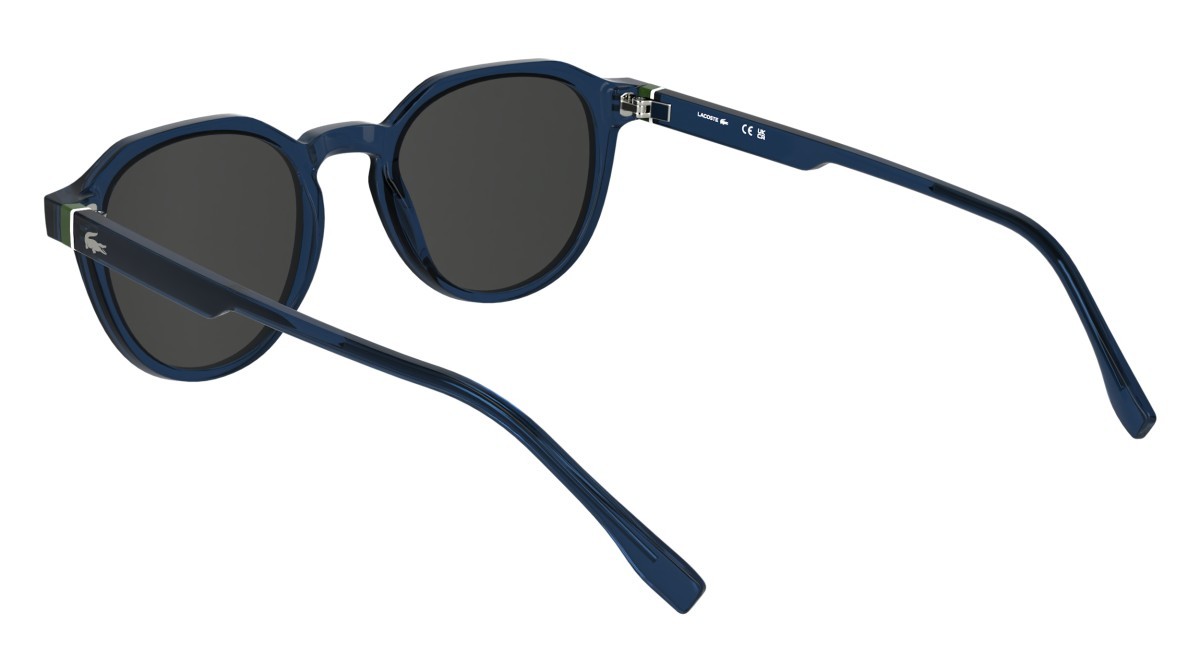 Sunglasses Lacoste L6052S N (410) color transparent blue shape rectangle 