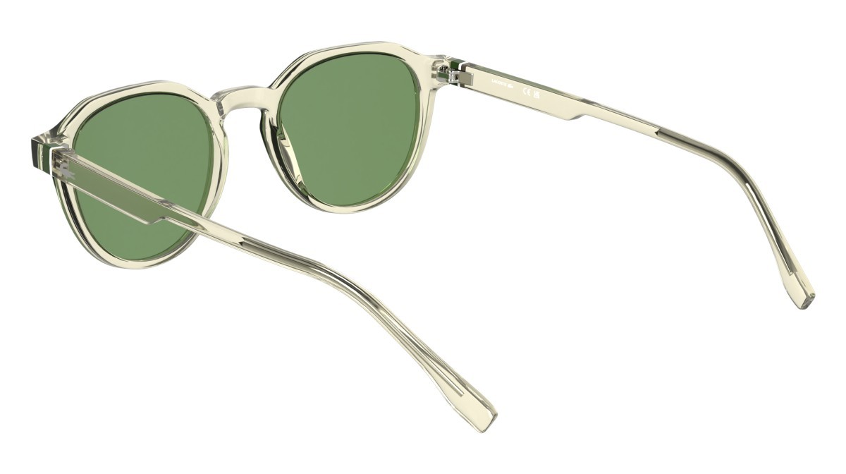 Sunglasses Lacoste L6052S N (750) color transparent yellow shape rectangle 