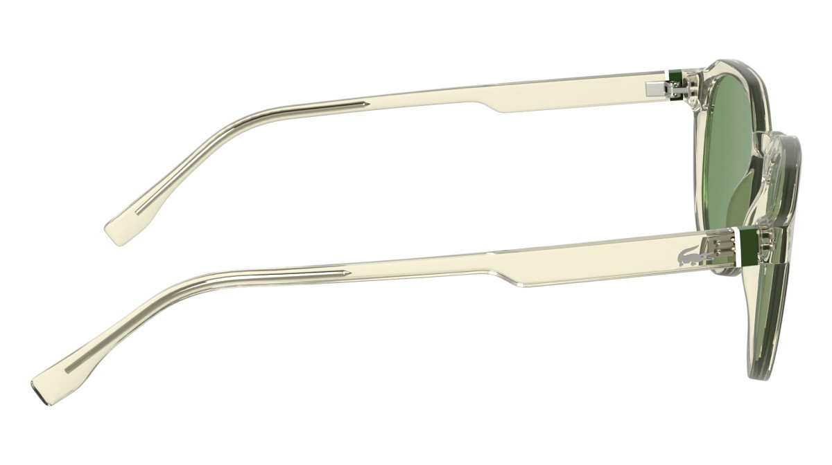 Sunglasses Lacoste L6052S N (750) color transparent yellow shape rectangle 