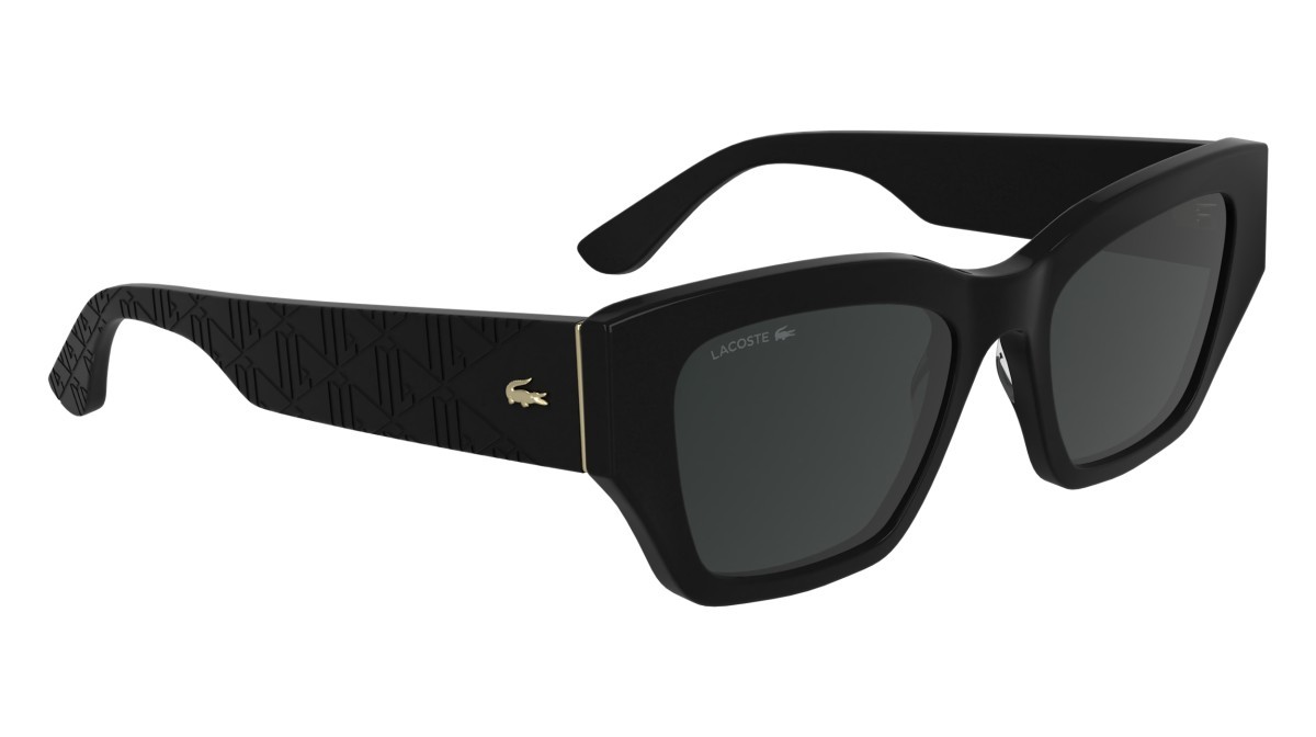 Sunglasses Lacoste L6053S N (001) color black shape butterfly 