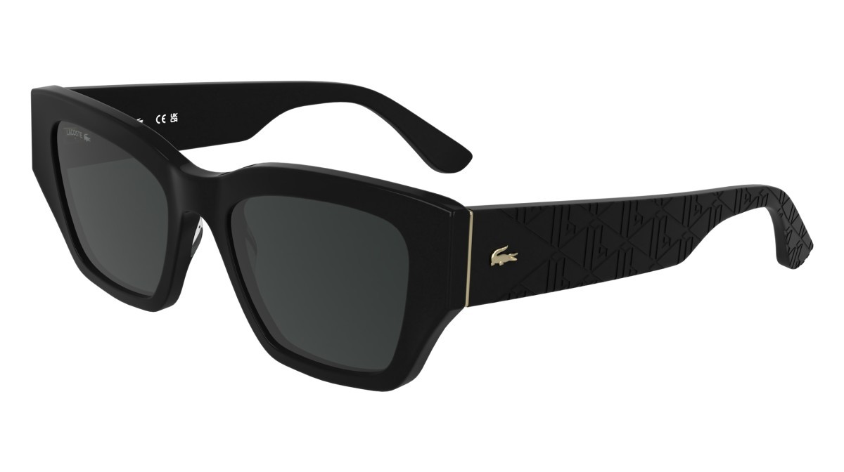 Sunglasses Lacoste L6053S N (001) color black shape butterfly 