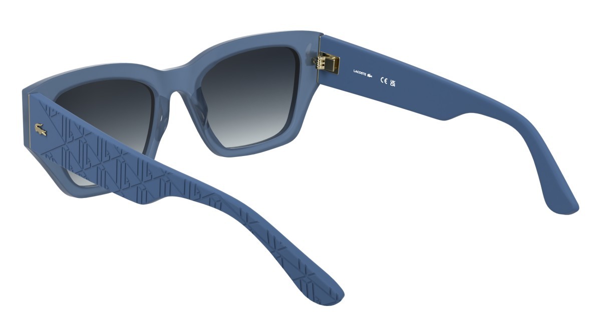 Sunglasses Lacoste L6053S N (400) color opaline azure shape butterfly 