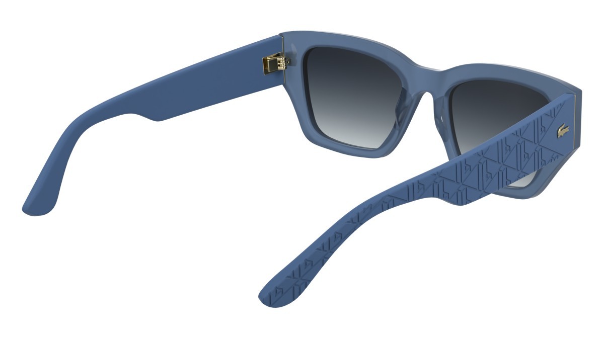 Sunglasses Lacoste L6053S N (400) color opaline azure shape butterfly 