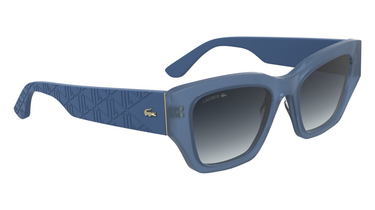 Sunglasses Lacoste L6053S N (400) color opaline azure shape butterfly 
