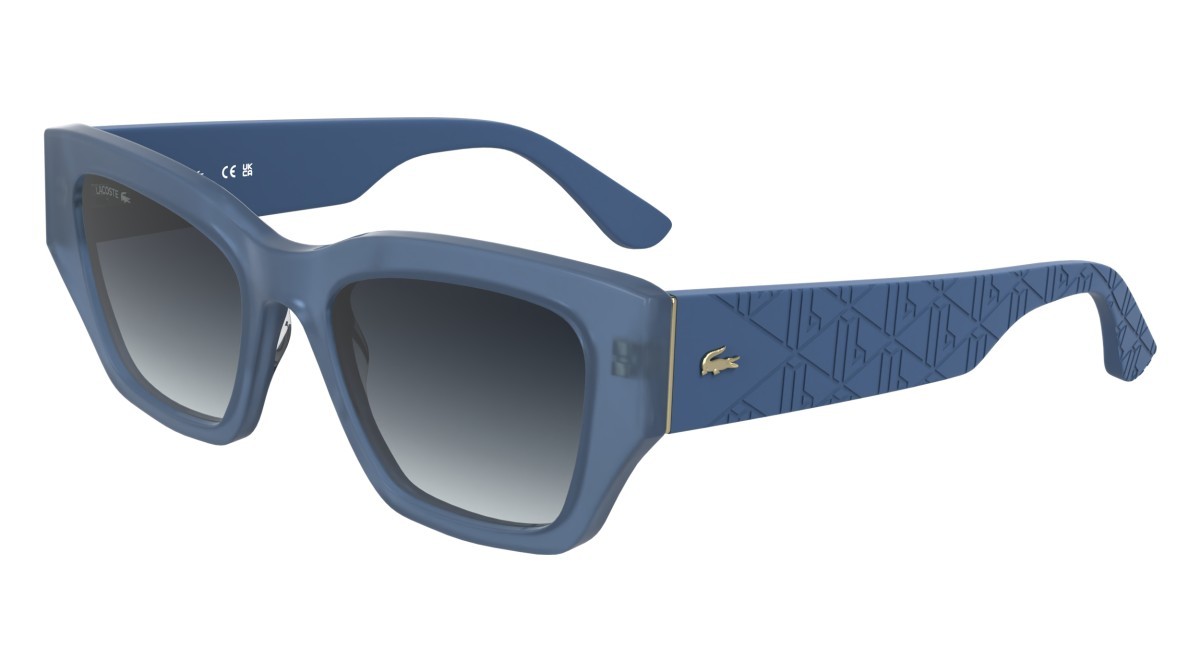 Sunglasses Lacoste L6053S N (400) color opaline azure shape butterfly 