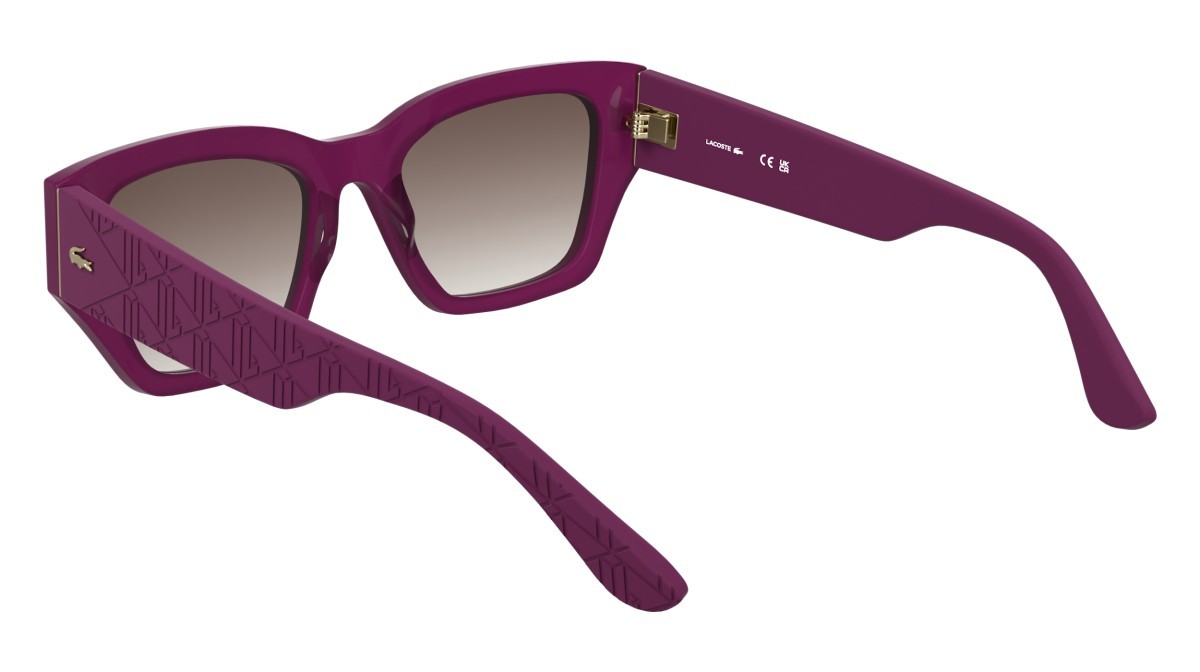 Sunglasses Lacoste L6053S N (526) color opaline cyclamen shape butterfly 