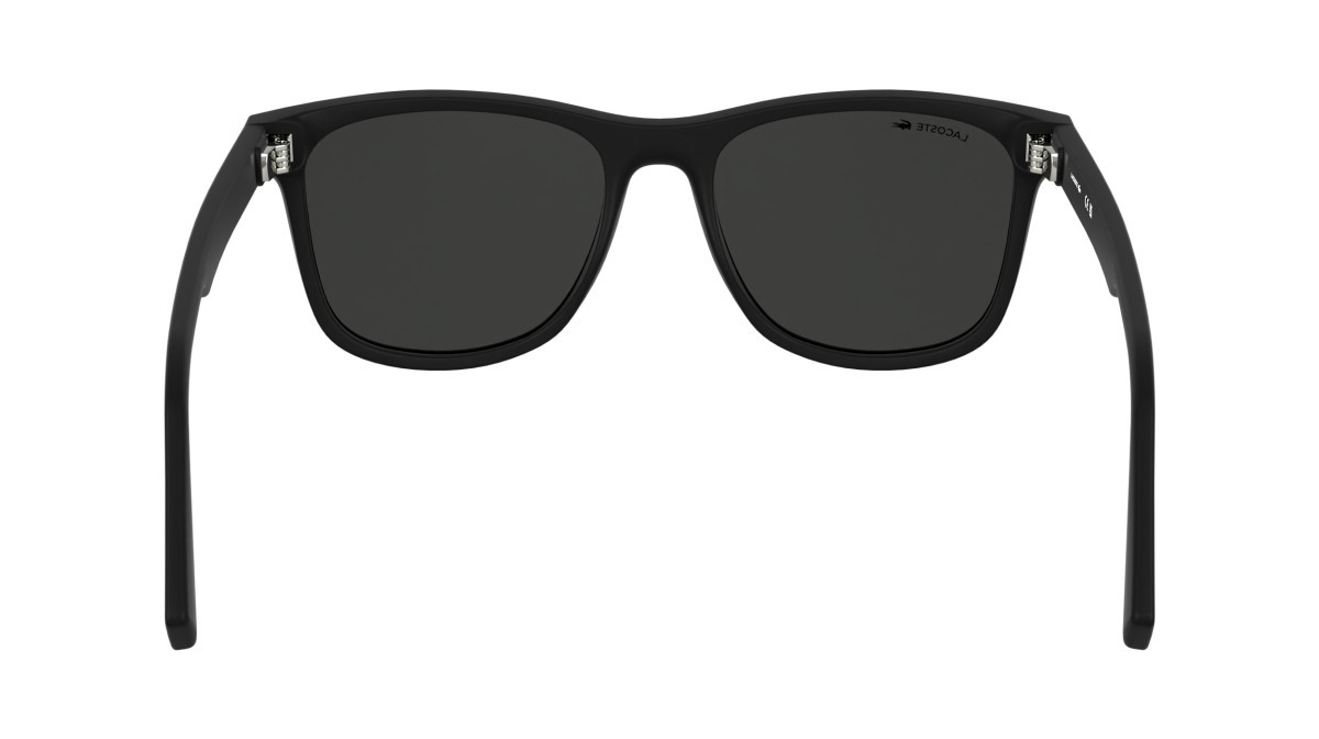 Occhiali da sole Lacoste L6054S (002) colore matte black forma rettangolare lenti solid grey