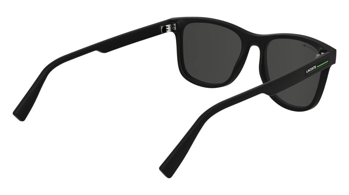 Occhiali da sole Lacoste L6054S (002) colore matte black forma rettangolare lenti solid grey