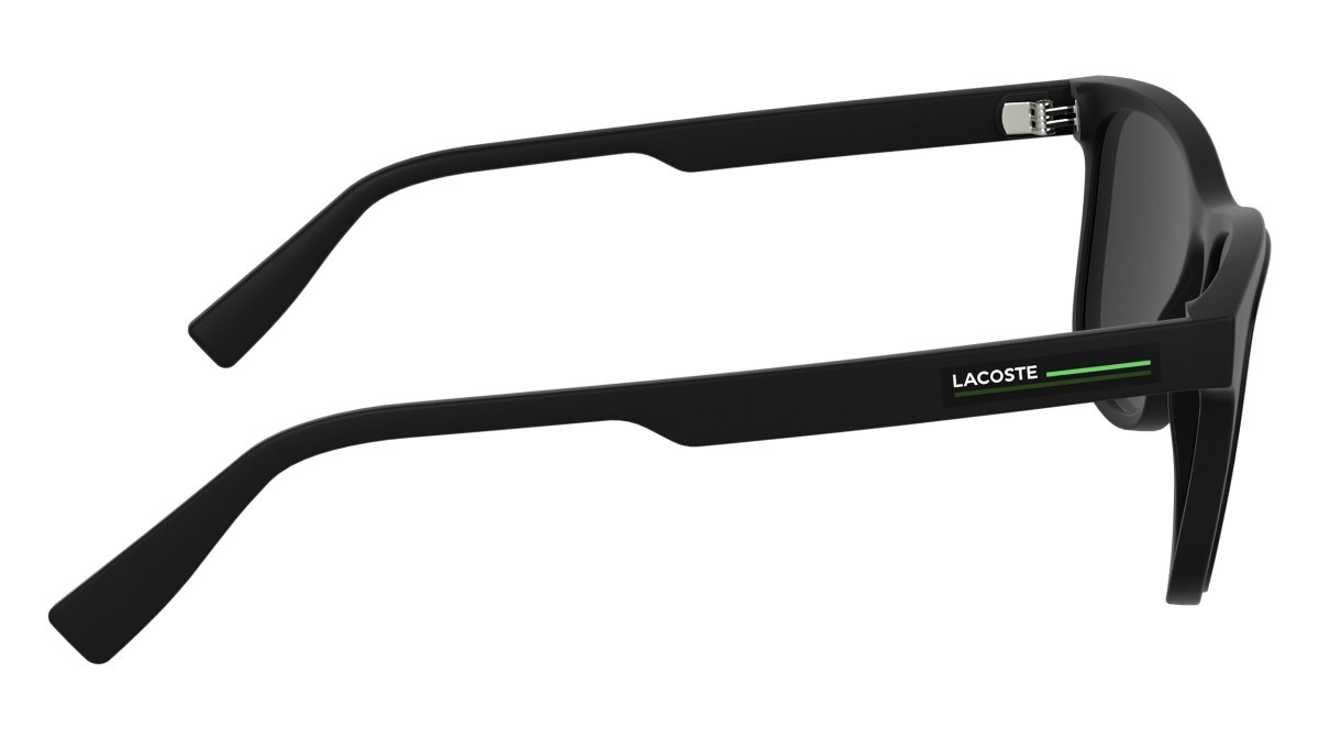 Occhiali da sole Lacoste L6054S (002) colore matte black forma rettangolare lenti solid grey