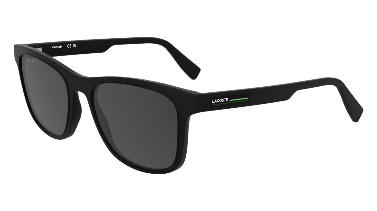 Sunglasses Lacoste L6054S N (002) color matte black shape rectangle 