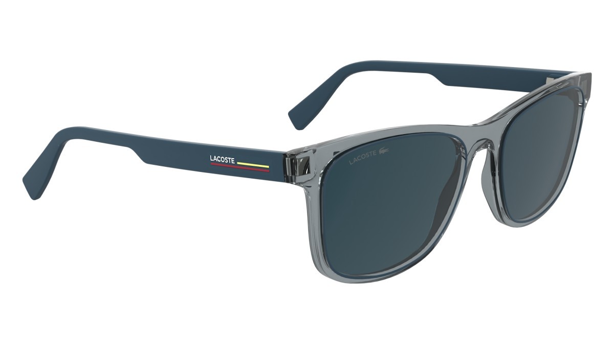 Sunglasses Lacoste L6054S N (035) color transparent grey shape rectangle 