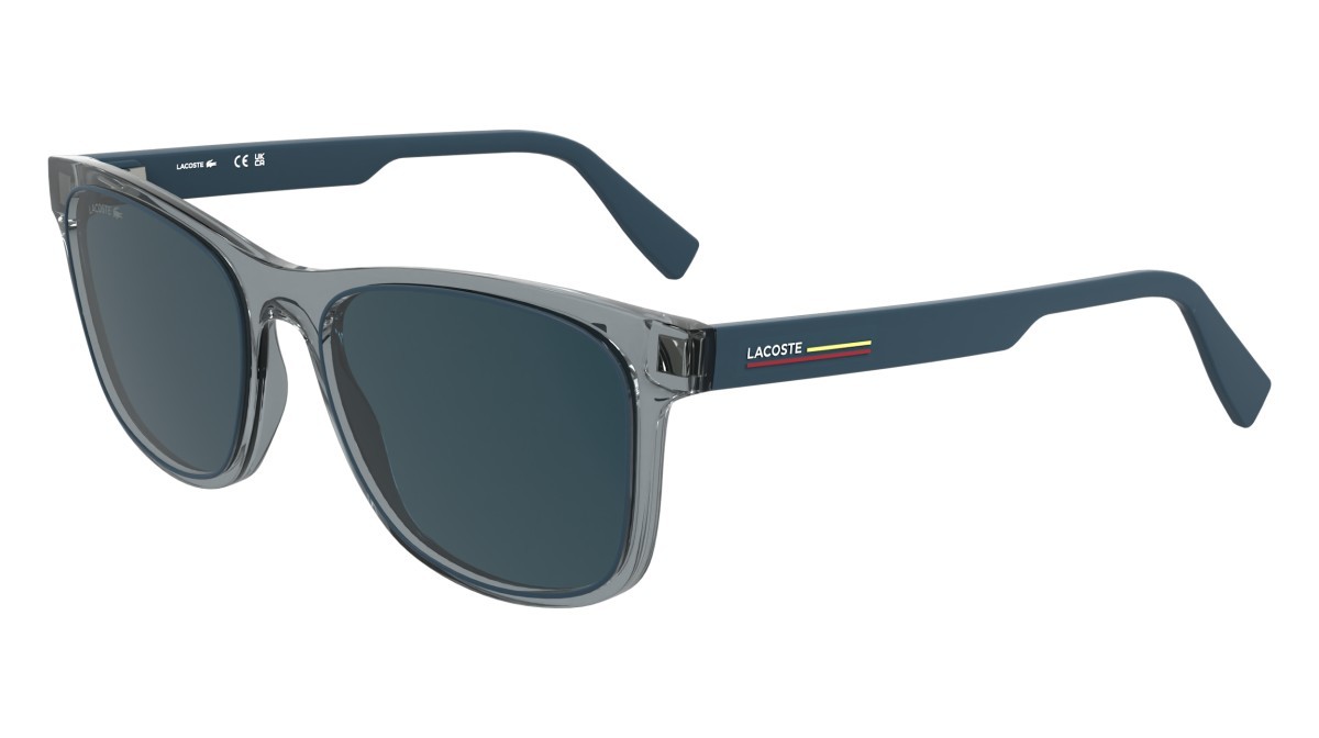 Sunglasses Lacoste L6054S N (035) color transparent grey shape rectangle 