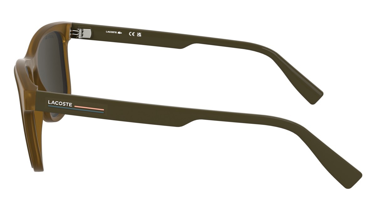 Sunglasses Lacoste L6054S N (210) color transparent brown shape rectangle 