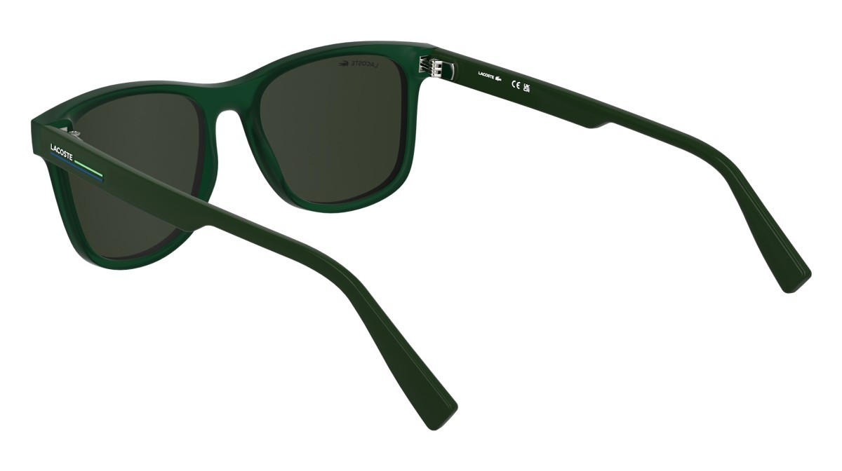 Sunglasses Lacoste L6054S N (301) color transparent green shape rectangle 