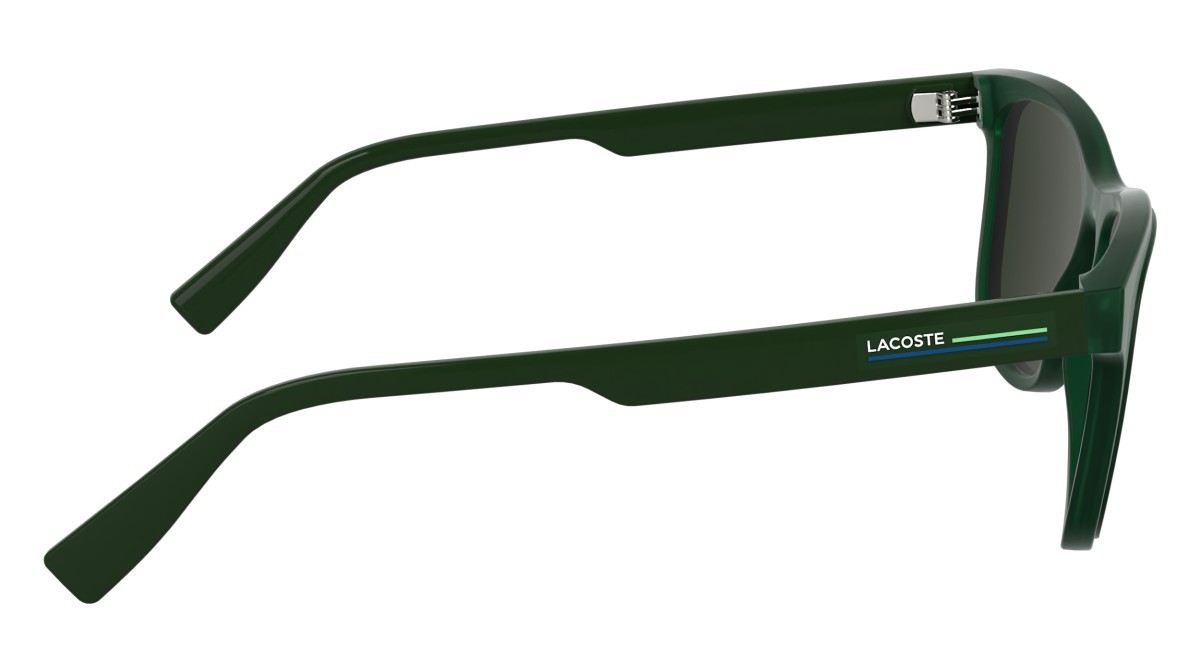 Sunglasses Lacoste L6054S N (301) color transparent green shape rectangle 