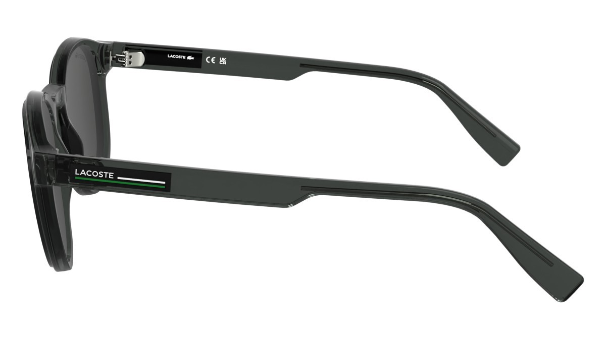 Sunglasses Lacoste L6055S N (035) color transparent dark grey shape rectangle 