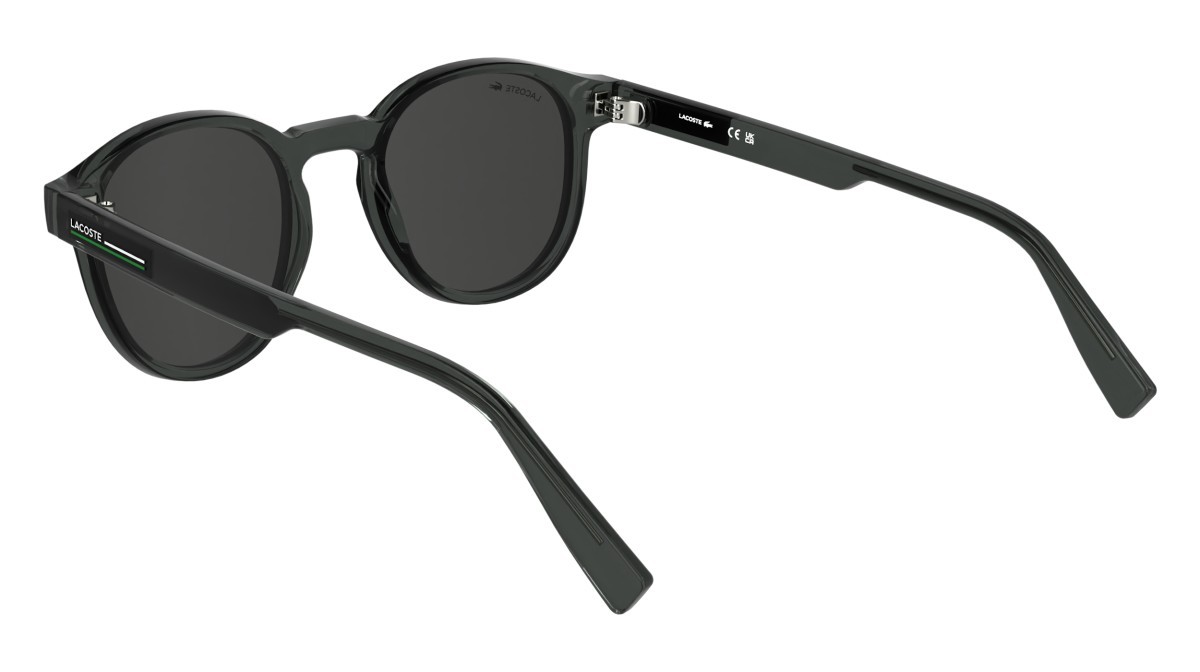 Sunglasses Lacoste L6055S N (035) color transparent dark grey shape rectangle 