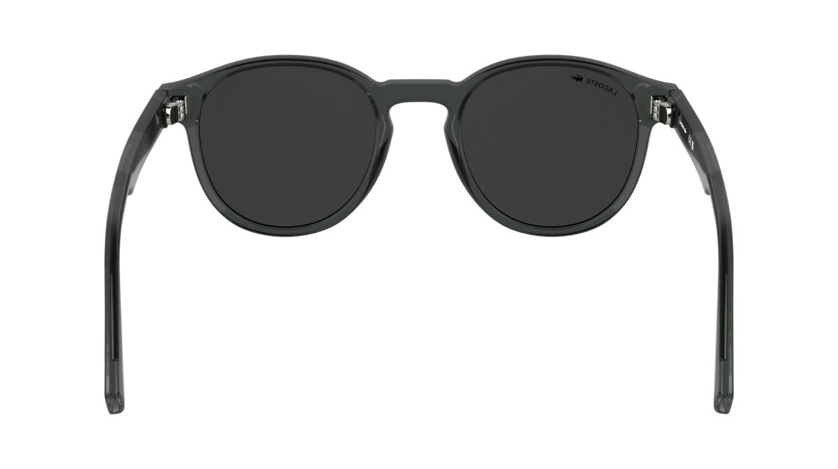 Sunglasses Lacoste L6055S N (035) color transparent dark grey shape rectangle 
