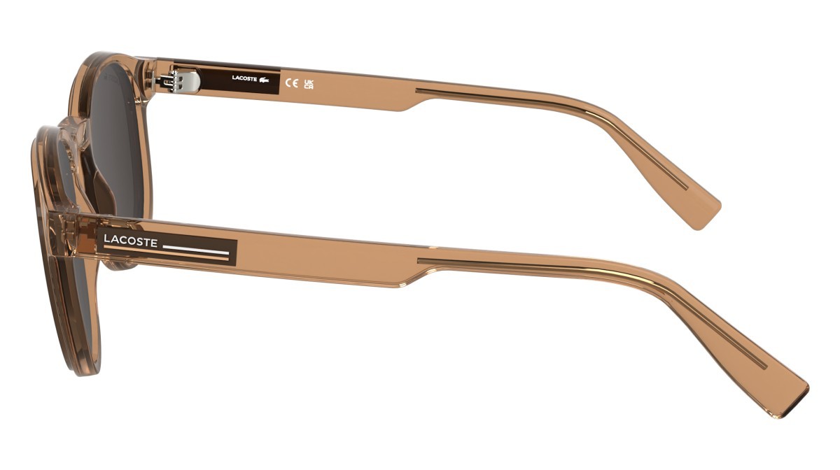 Sunglasses Lacoste L6055S N (204) color transparent brick shape rectangle 