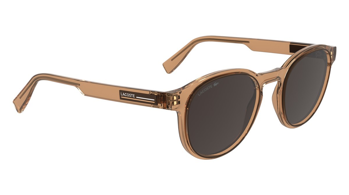 Sunglasses Lacoste L6055S N (204) color transparent brick shape rectangle 