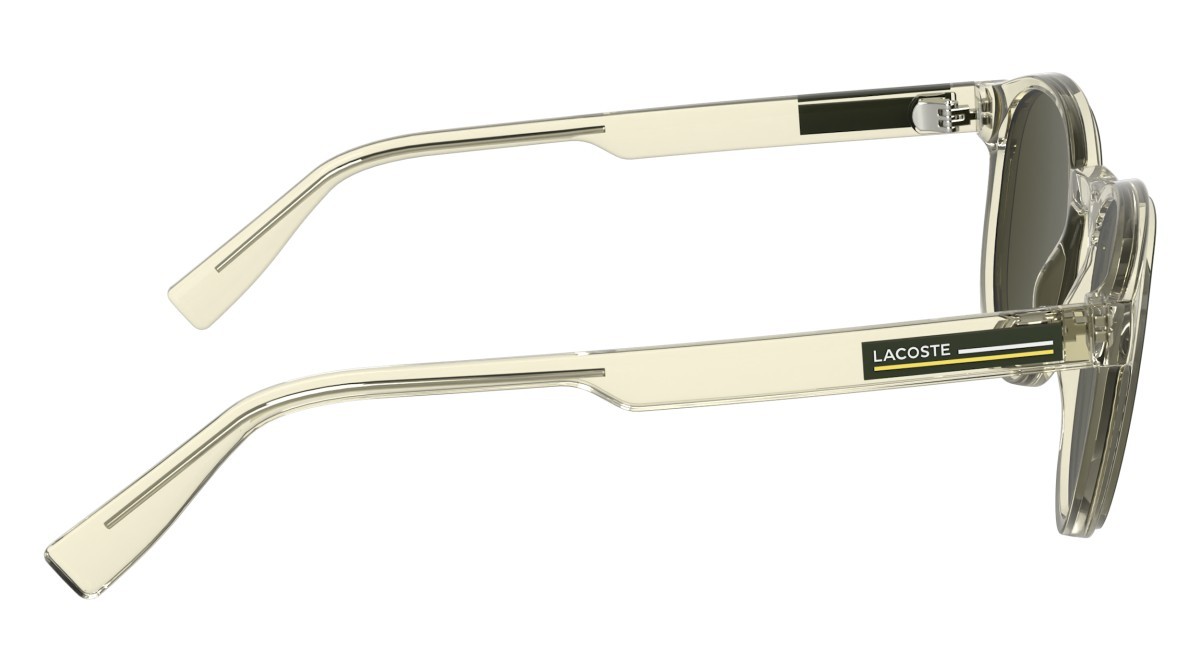 Sunglasses Lacoste L6055S N (750) color transparent yellow shape rectangle 
