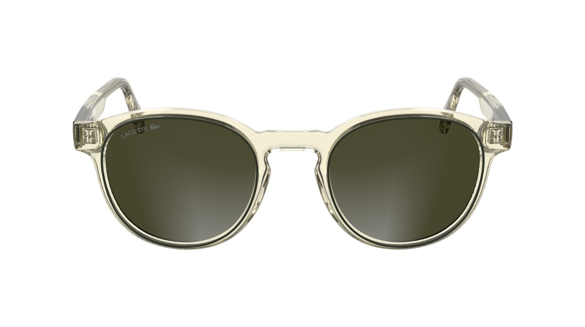 Sunglasses Lacoste L6055S N (750) color transparent yellow shape rectangle 