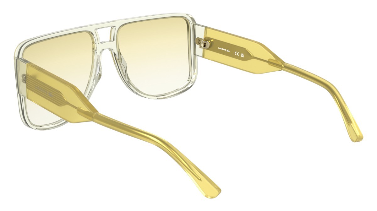 Sonnenbrillen Lacoste L6056S (750) farbe light yellow form rechteckig gläser gradient yellow
