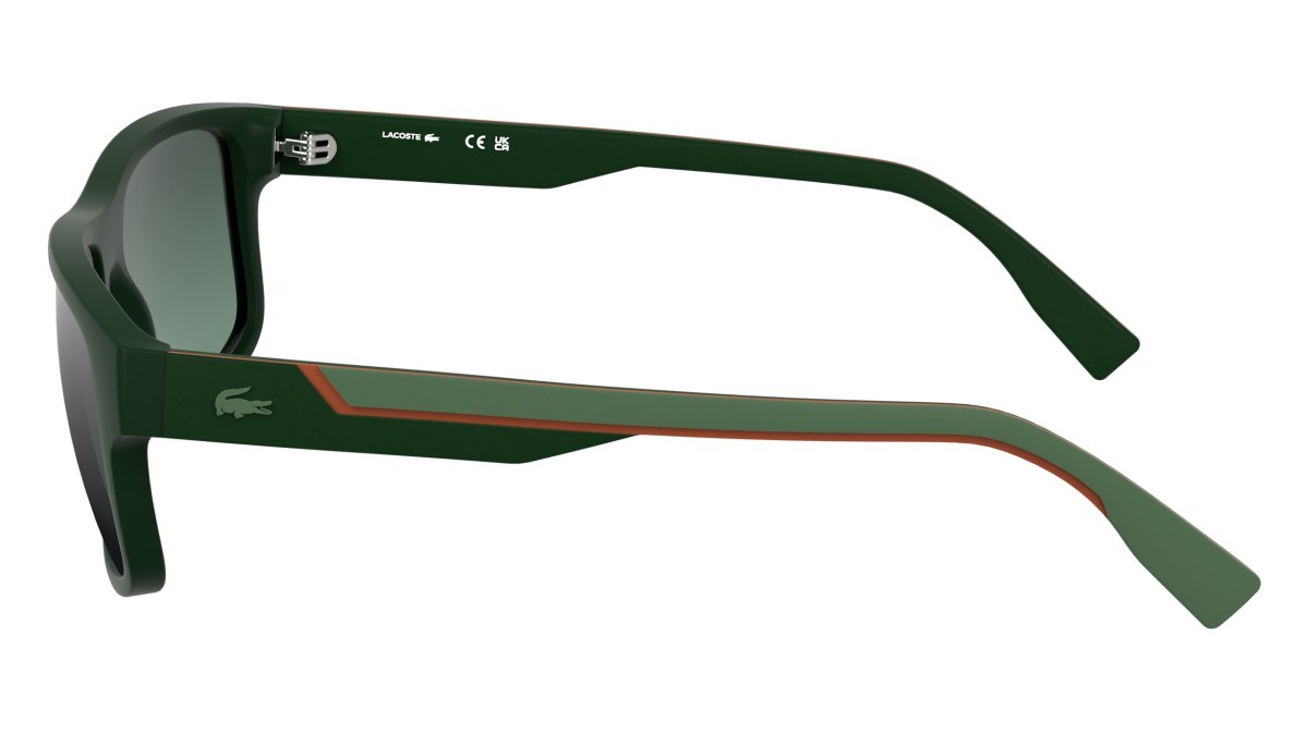 Sunglasses Lacoste L6057S N (301) color matte green shape rectangle 