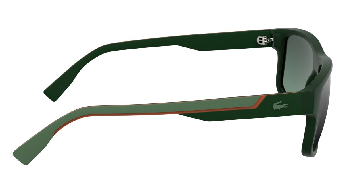 Sunglasses Lacoste L6057S N (301) color matte green shape rectangle 