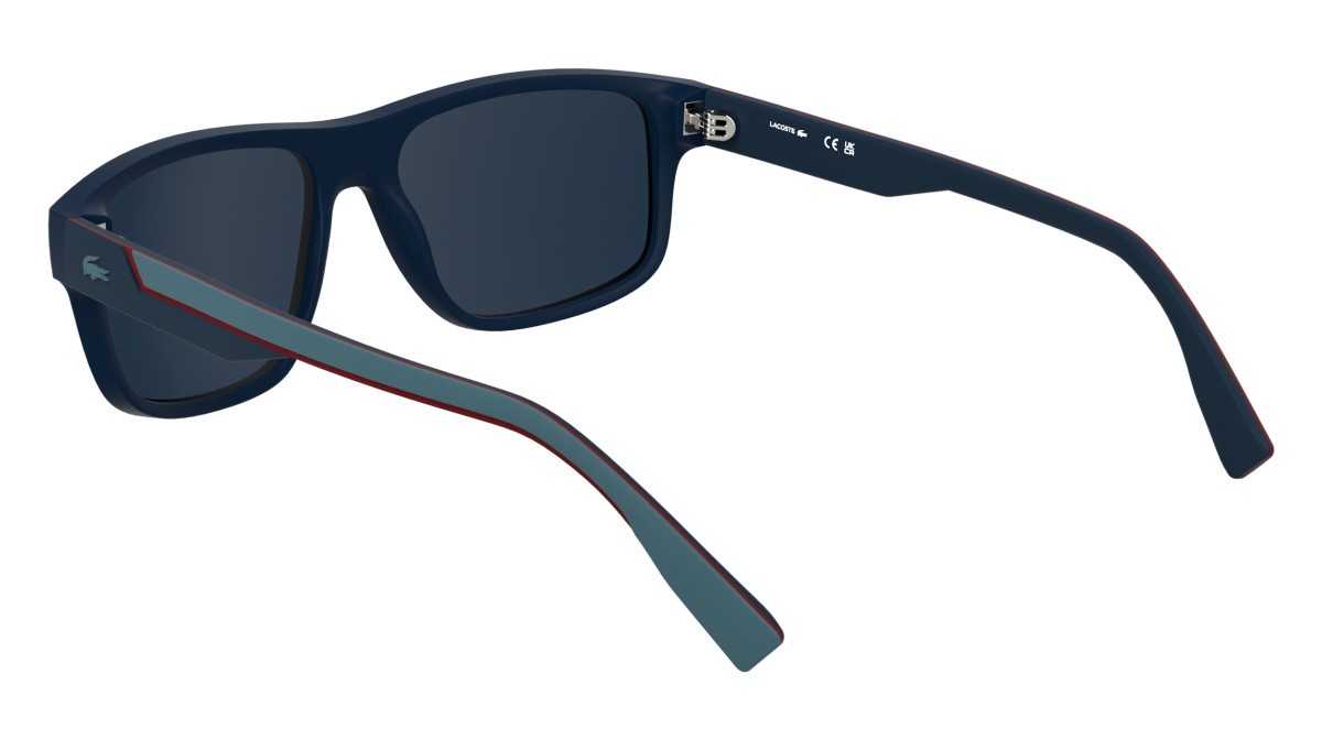 Sunglasses Lacoste L6057S N (424) color matte blue shape rectangle 