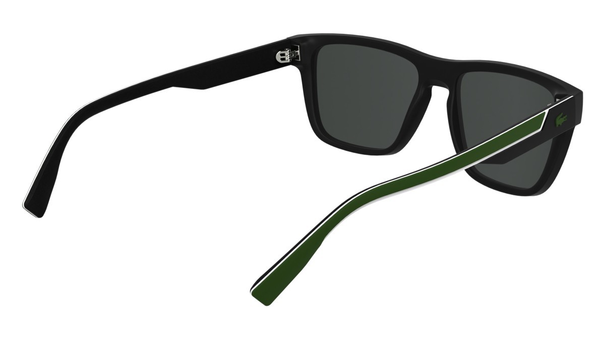 Sunglasses Lacoste L6058S N (002) color matte black shape rectangle 