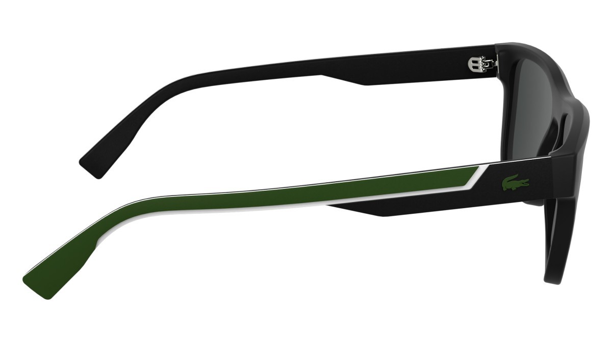 Sunglasses Lacoste L6058S N (002) color matte black shape rectangle 