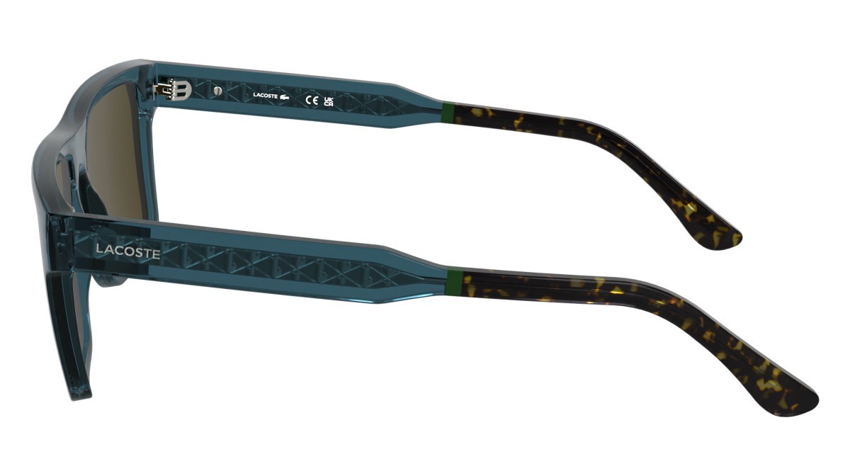 Sunglasses Lacoste L6059S N (410) color transparent blue shape rectangle 