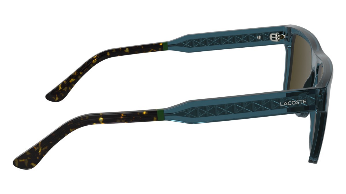 Sunglasses Lacoste L6059S N (410) color transparent blue shape rectangle 