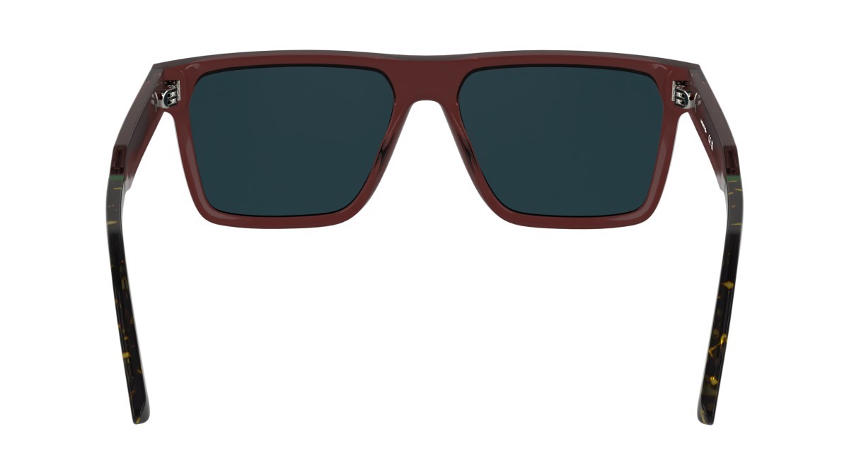 Sunglasses Lacoste L6059S N (601) color transparent burgundy shape rectangle 