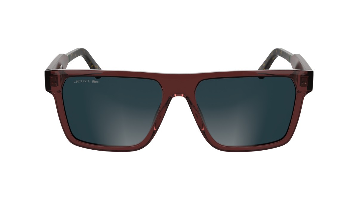 Sunglasses Lacoste L6059S N (601) color transparent burgundy shape rectangle 