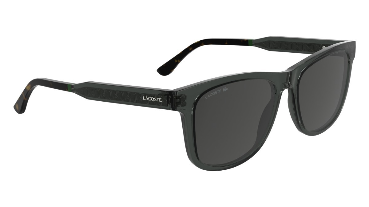 Sunglasses Lacoste L6060S N (035) color transparent dark grey shape rectangle 