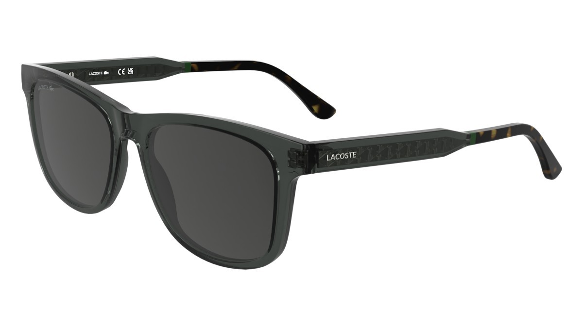 Sunglasses Lacoste L6060S N (035) color transparent dark grey shape rectangle 