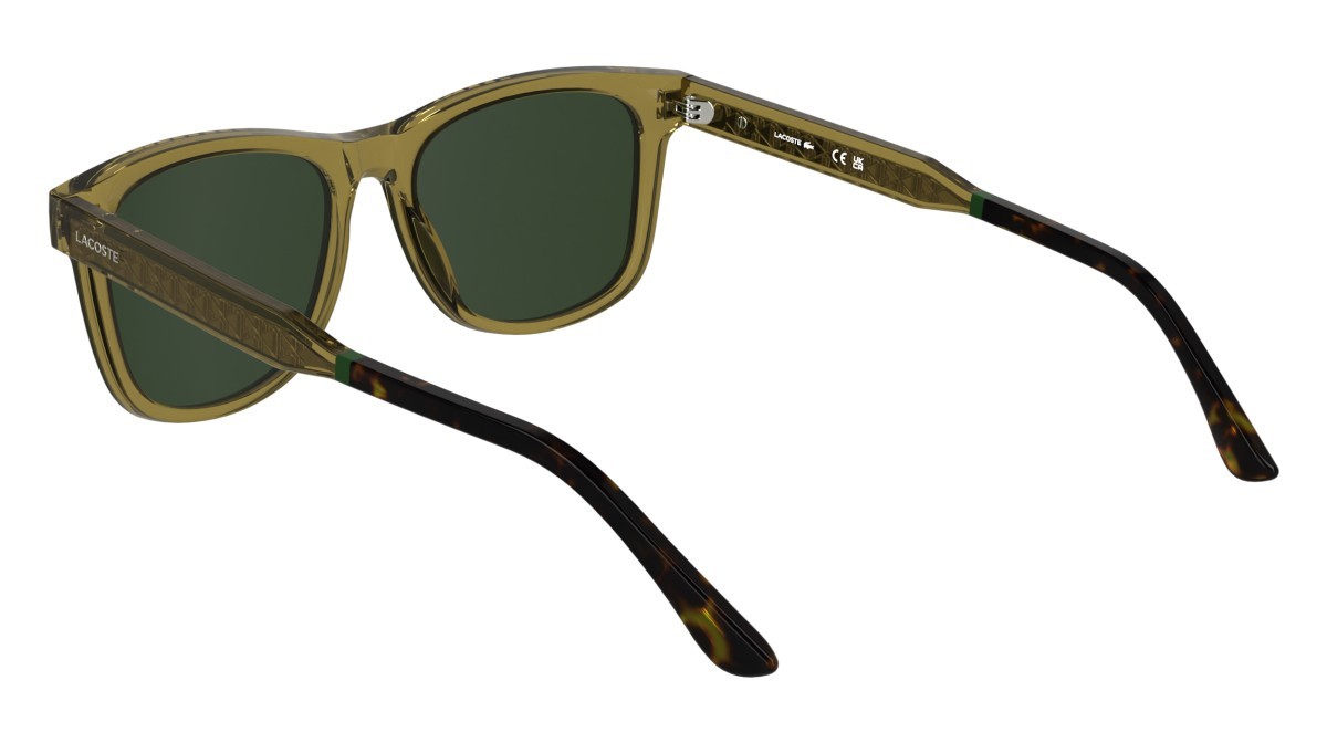Sunglasses Lacoste L6060S N (264) color transparent sand shape rectangle 