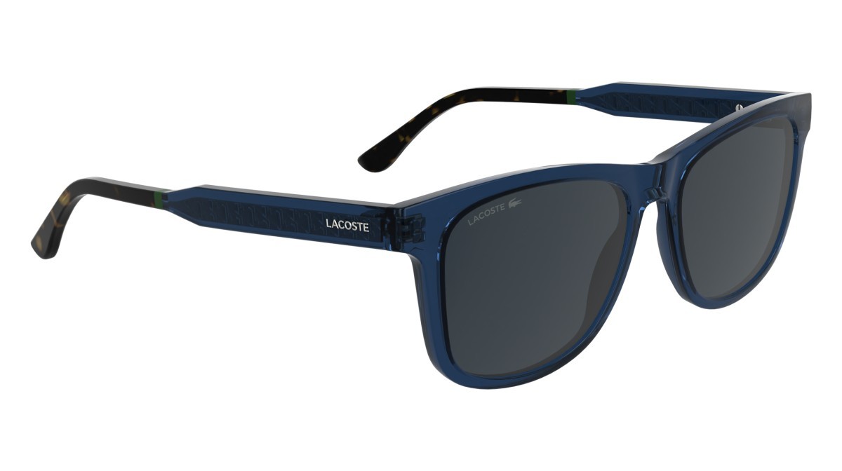Sunglasses Lacoste L6060S N (410) color transparent blue shape rectangle 