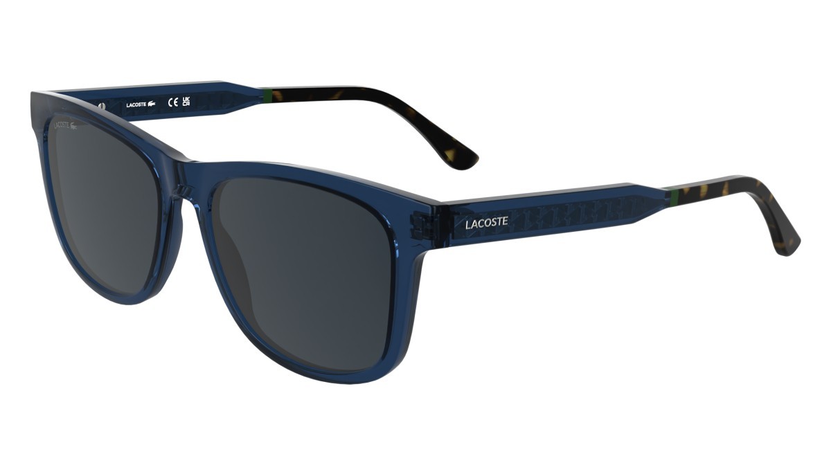 Sunglasses Lacoste L6060S N (410) color transparent blue shape rectangle 