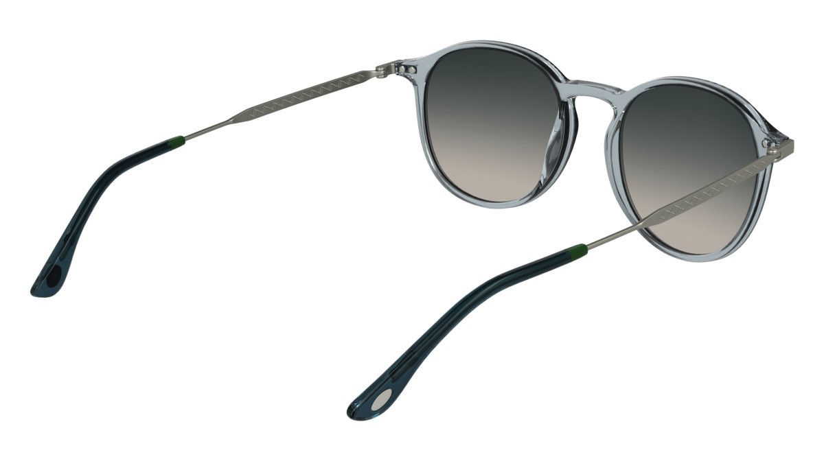 Sunglasses Lacoste L6061S (038) color tranparent light  grey shape rectangle lenses blue light rose gradient