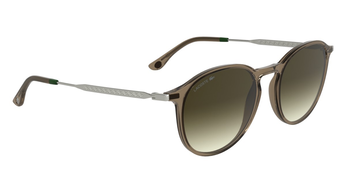 Sunglasses Lacoste L6061S N (210) color transparent brown shape rectangle 