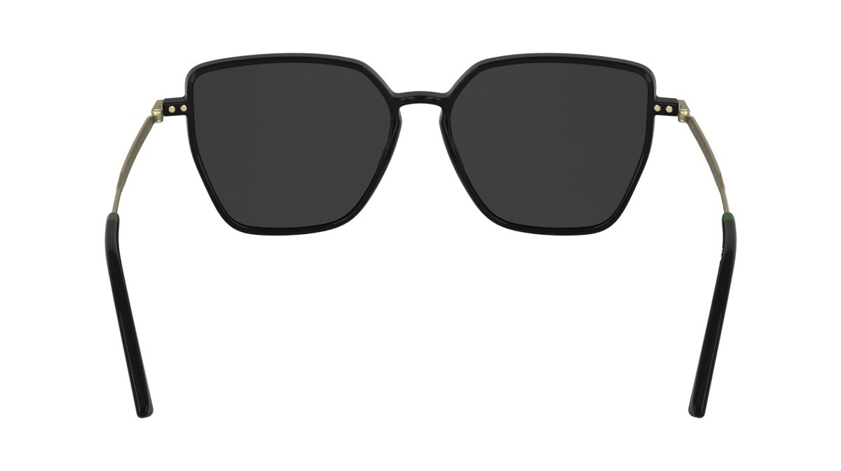 Occhiali da sole Lacoste L6062S (001) colore black forma rettangolare lenti solid grey