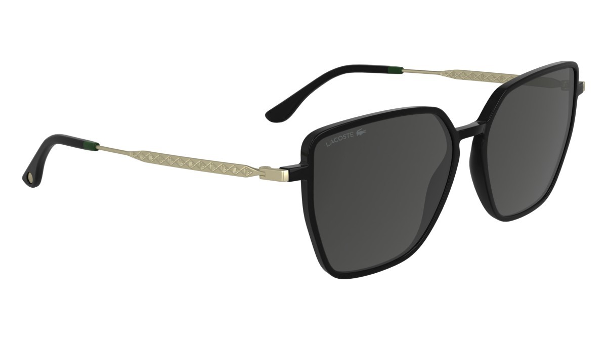 Occhiali da sole Lacoste L6062S (001) colore black forma rettangolare lenti solid grey