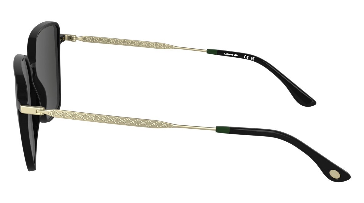 Sunglasses Lacoste L6062S N (001) color black shape rectangle 