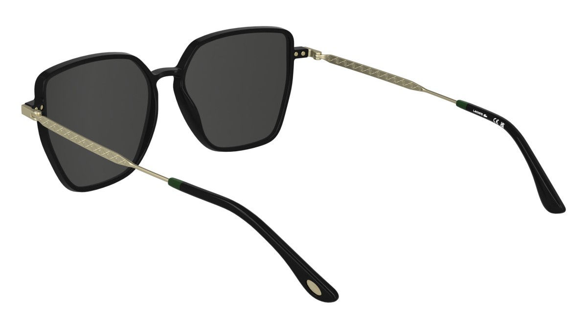 Sunglasses Lacoste L6062S N (001) color black shape rectangle 