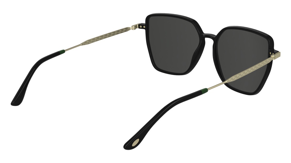 Sunglasses Lacoste L6062S N (001) color black shape rectangle 