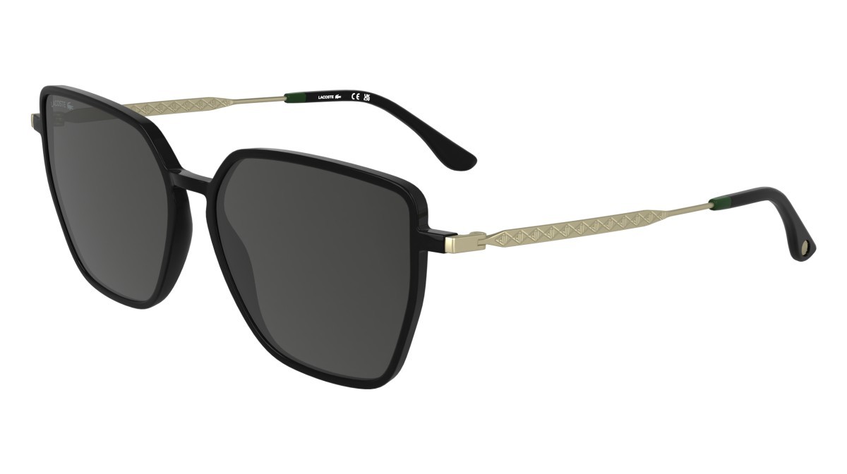 Sunglasses Lacoste L6062S N (001) color black shape rectangle 